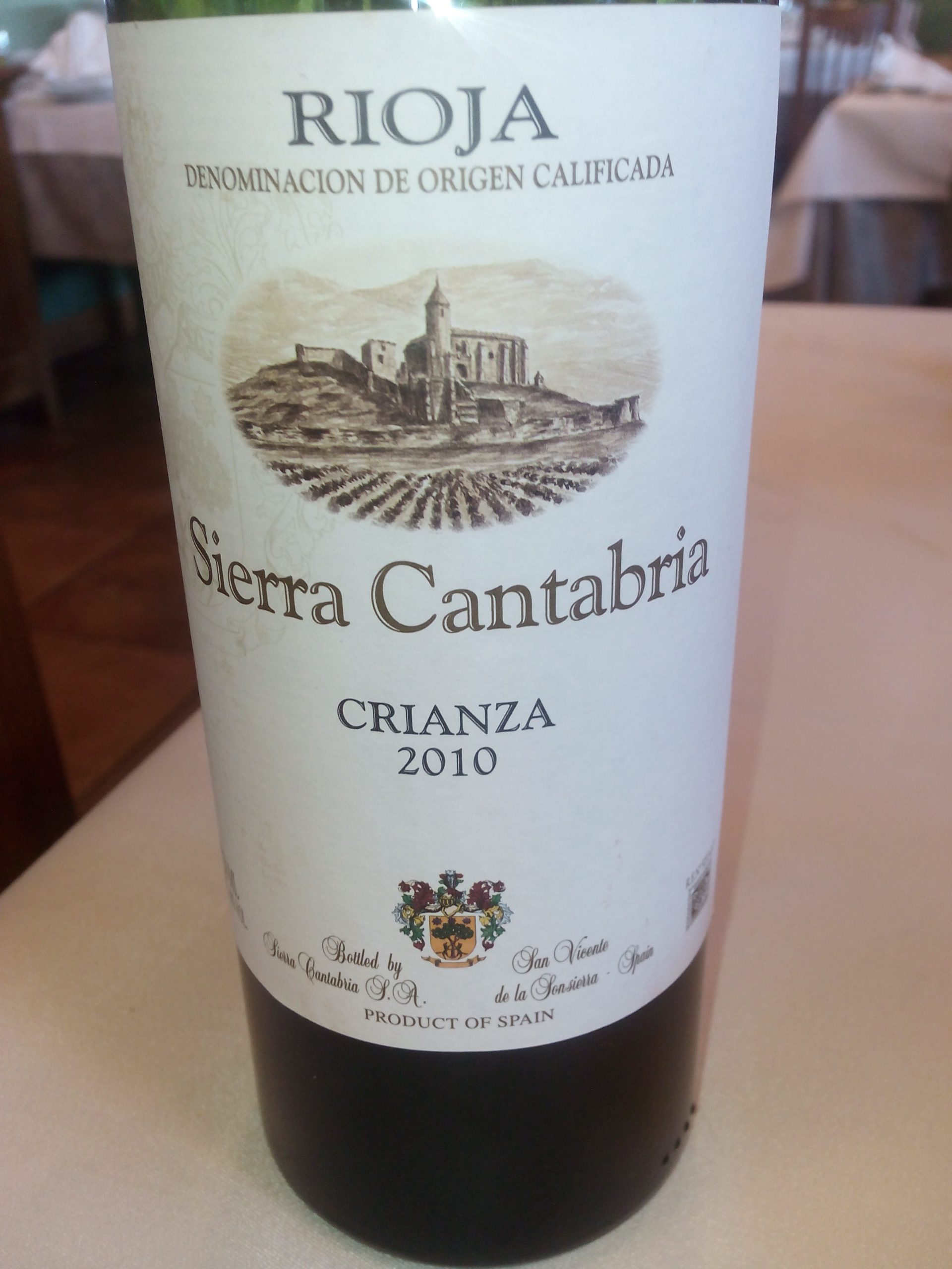 Vino tinto Sierra Cantabria