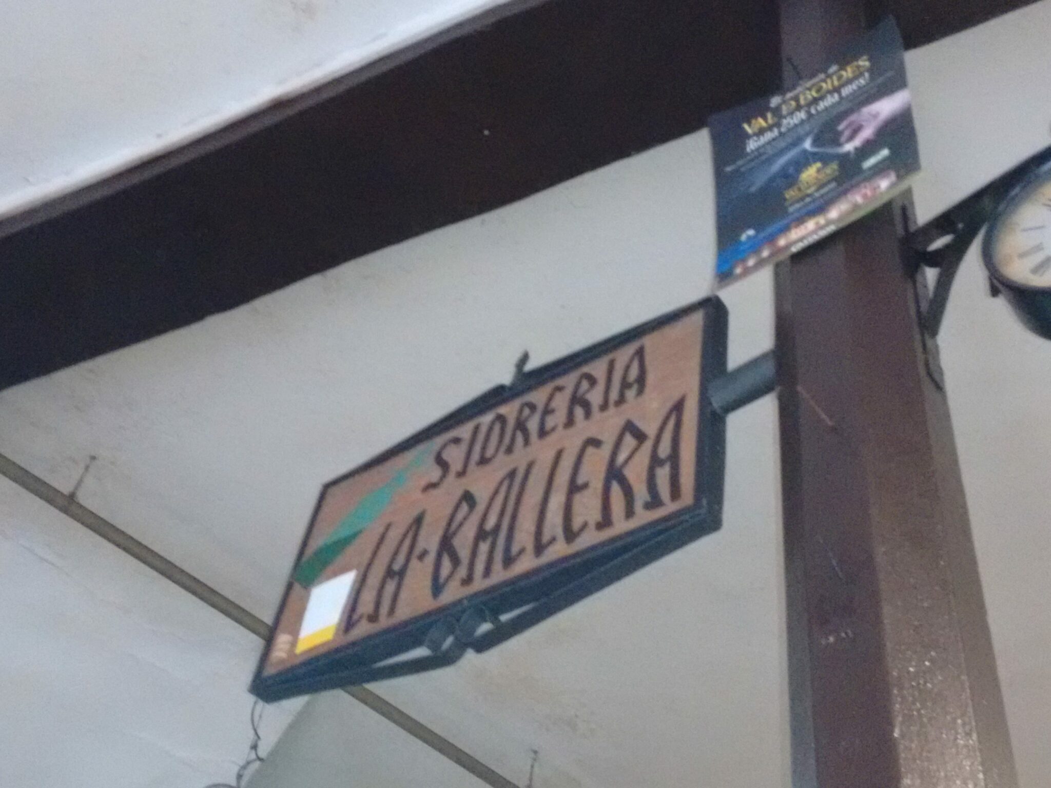 Menú de la Sidrería La Ballera en Villaviciosa