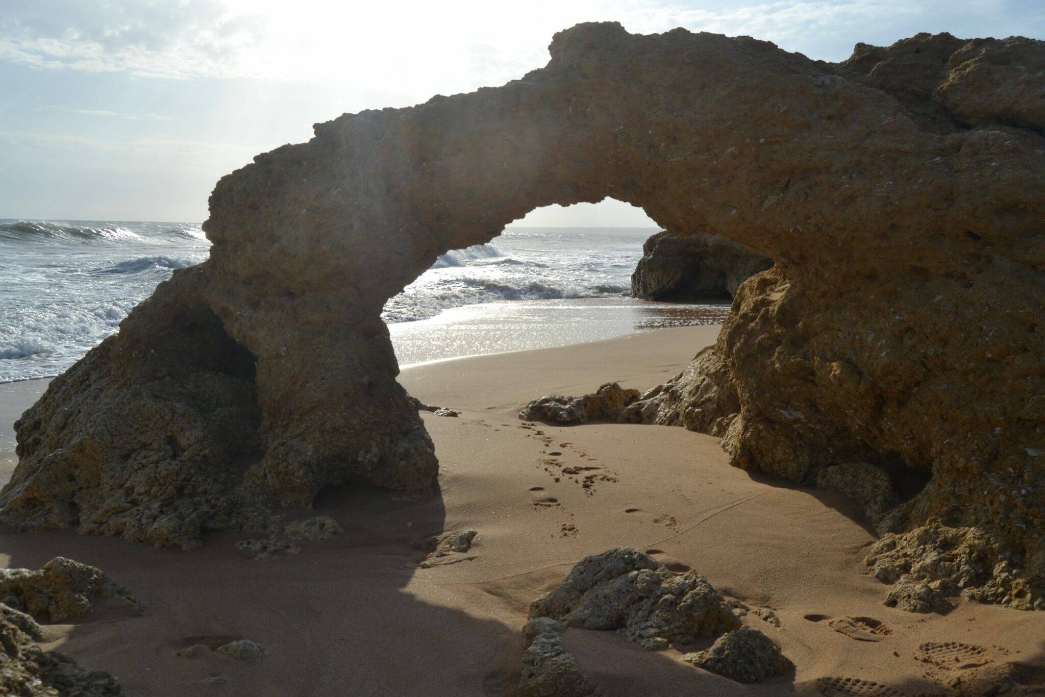 Arco en Praia Galé