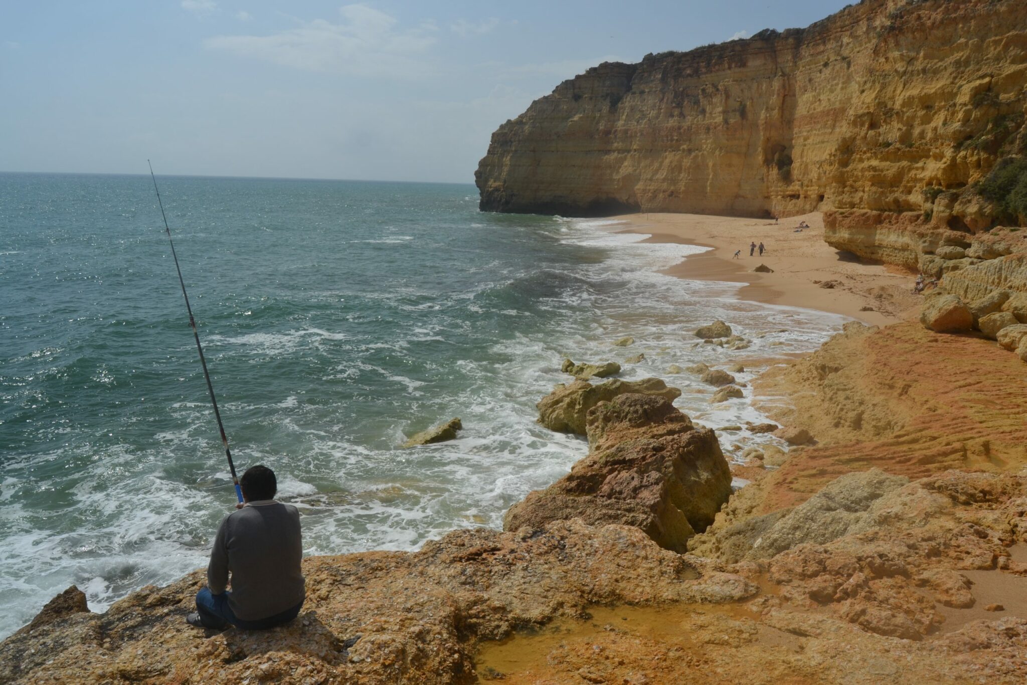  Pescador en Praia do Vale Centeanes