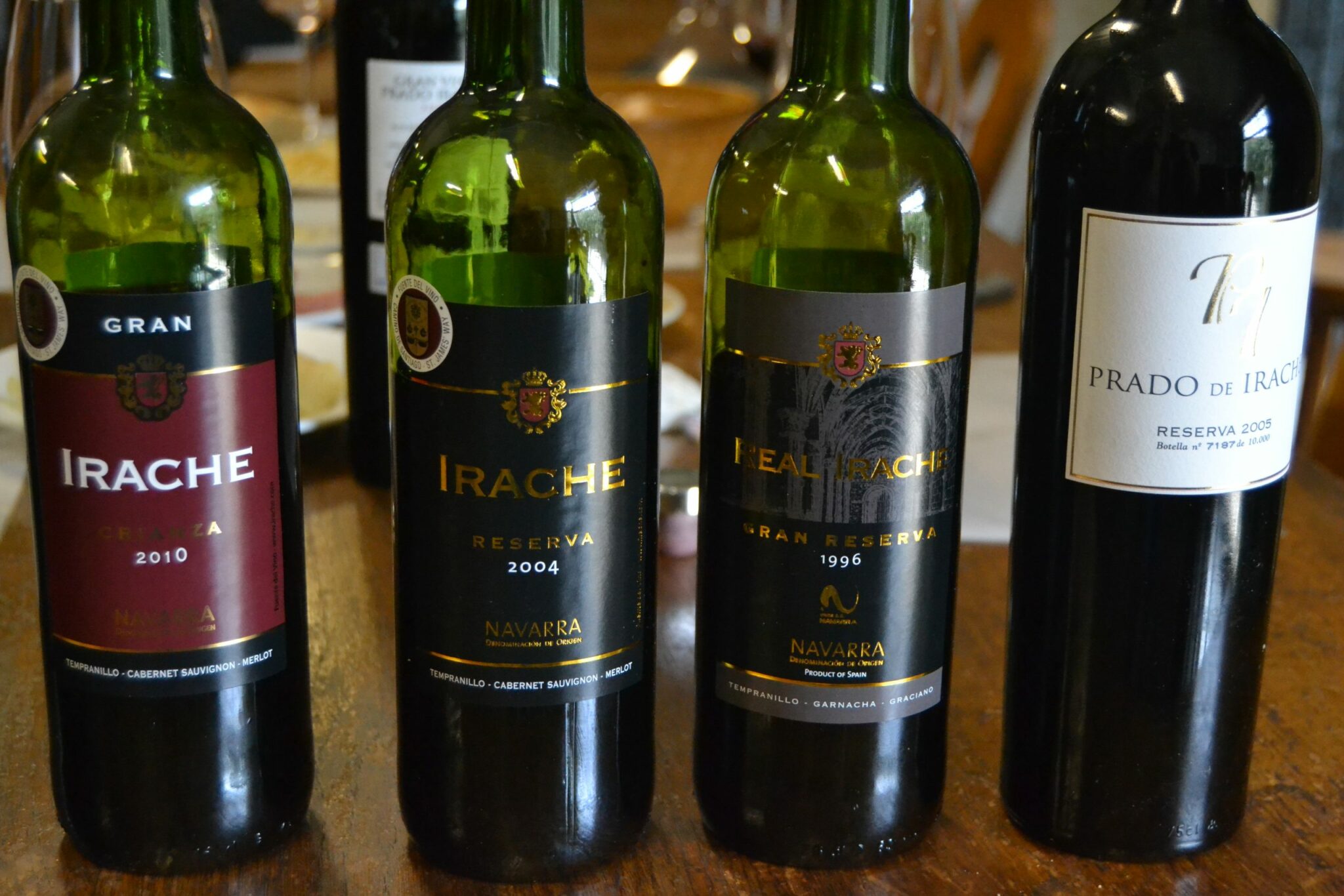 Cata de 4 vinos de Bodegas Irache