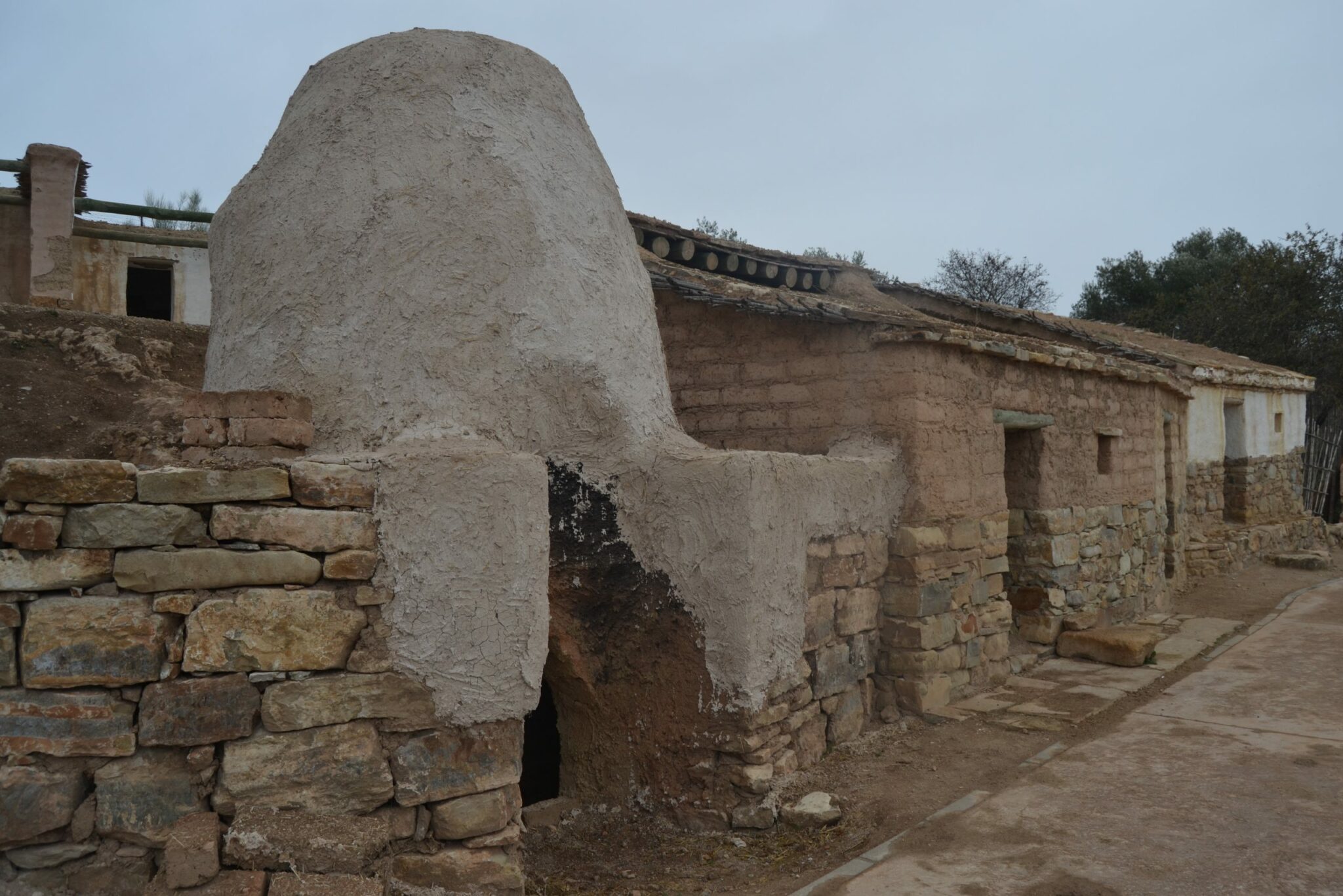 Réplica de parte de varios edificios del poblado íbero