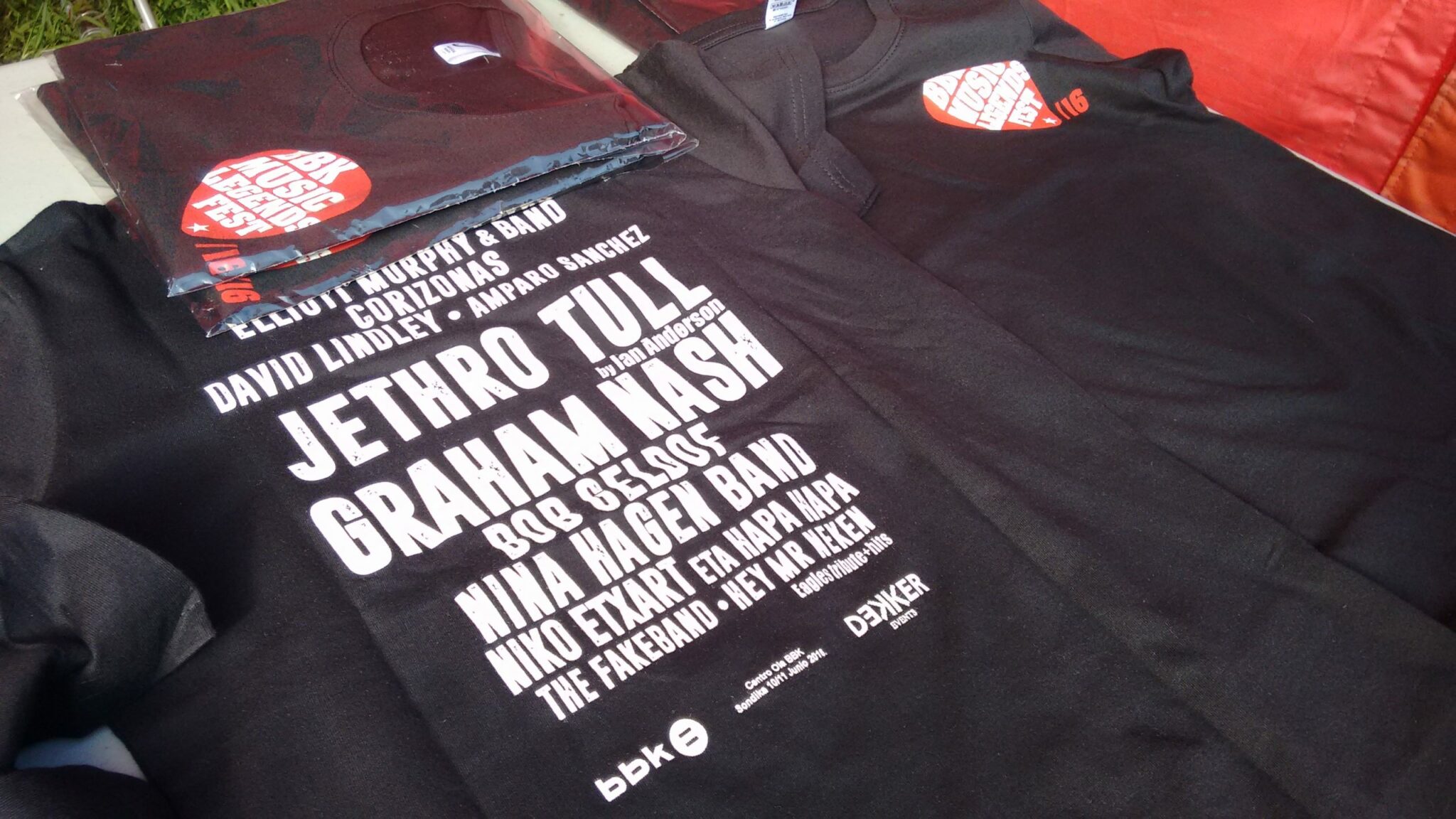 Camiseta del BBK Music Legends Fest 2016