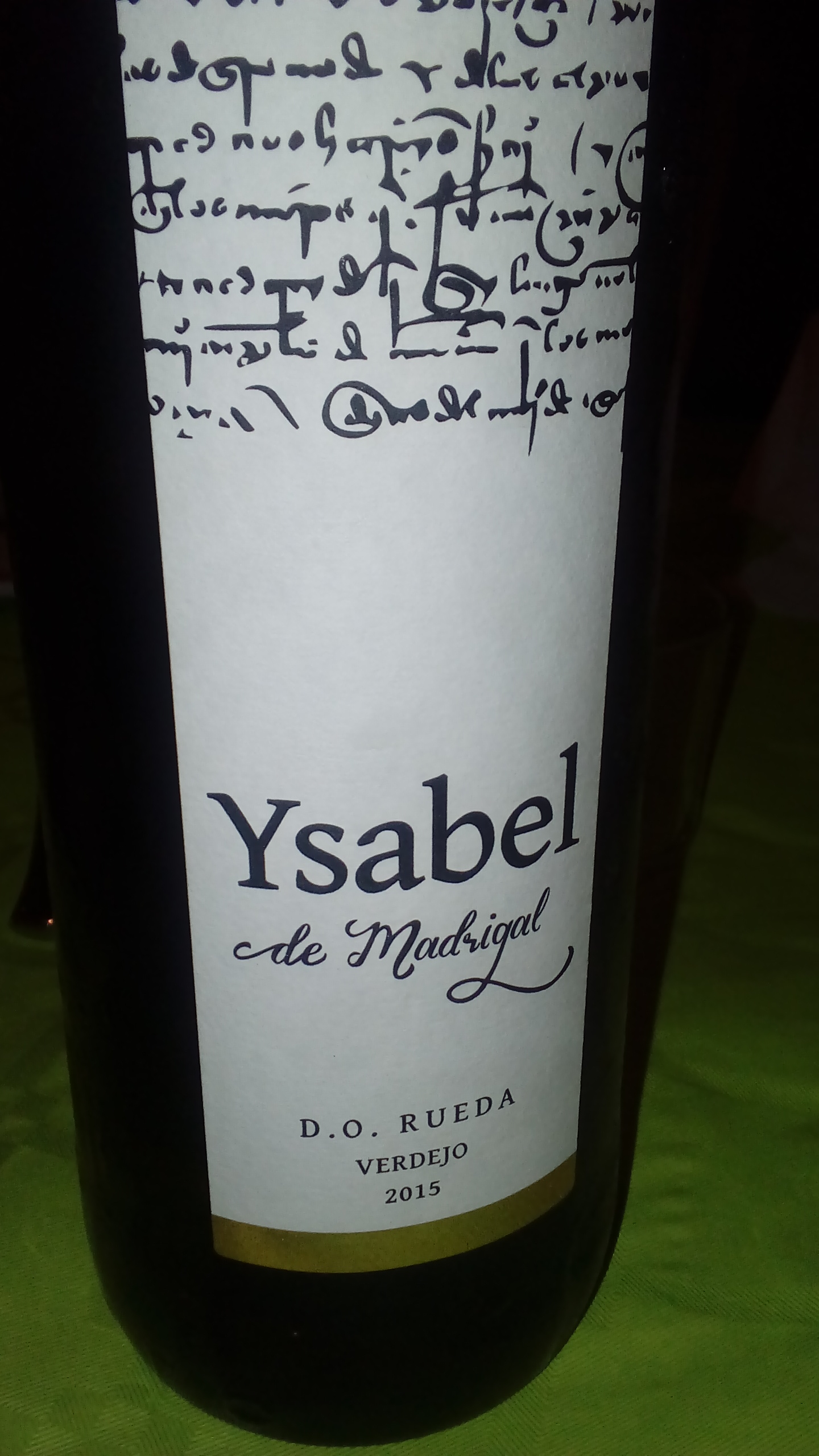 Vino blanco Isabel de Madrigal 2015