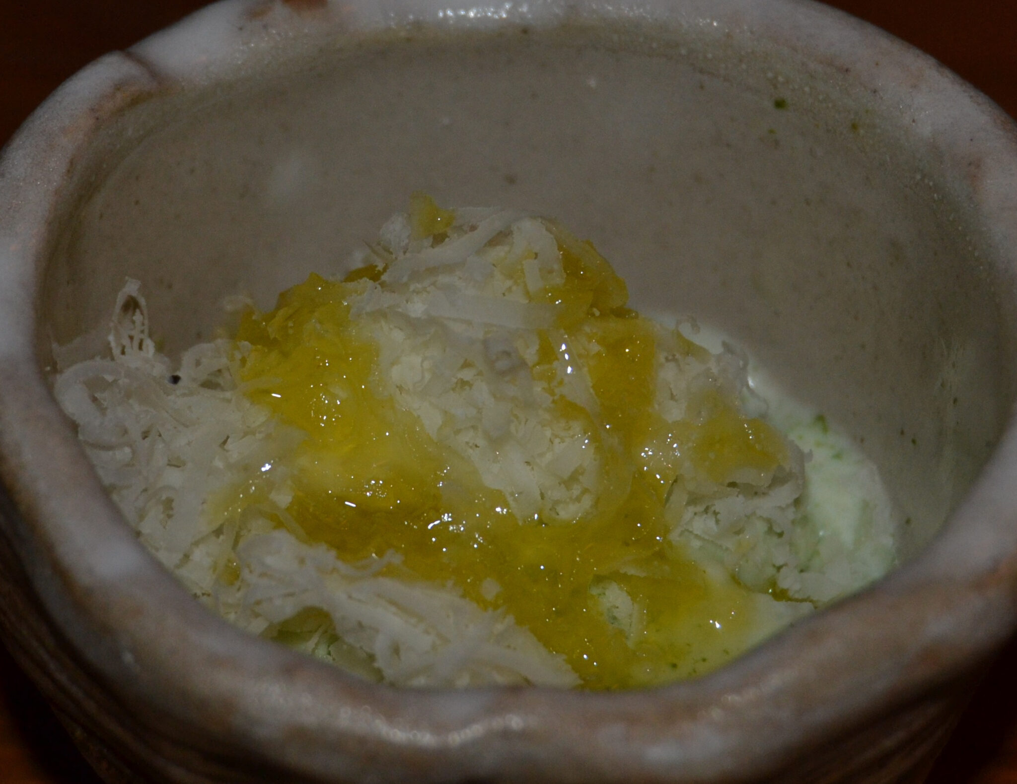Helado de Estragón y queso zamorano trufado