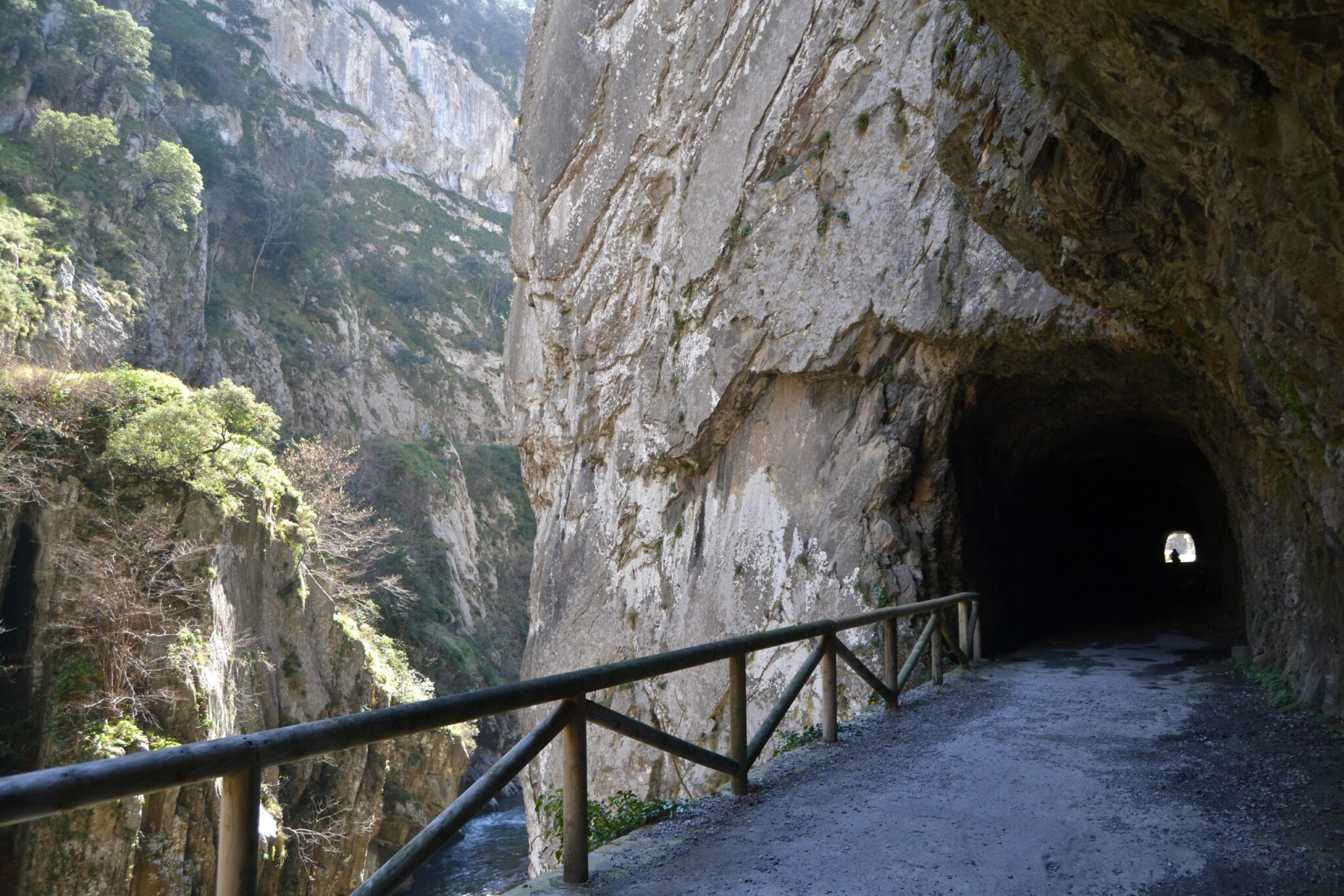 Túnel y río Teverga