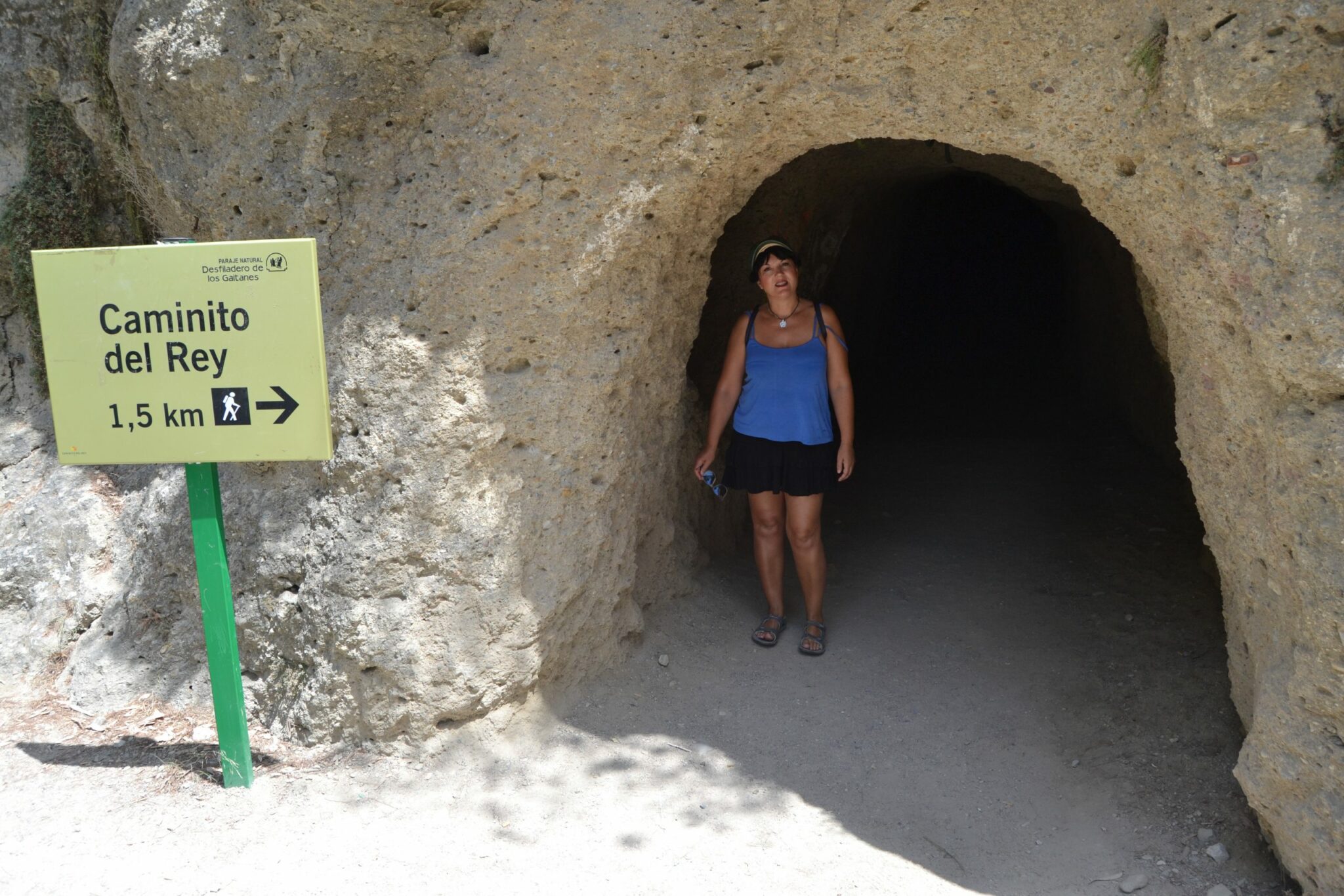 Túnel peatonal de la Ruta del Caminito del Rey