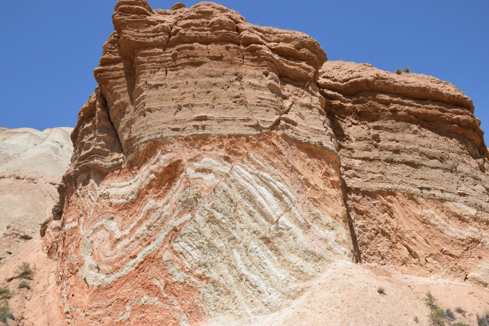 Formaciones geológicas de estratificación convoluta