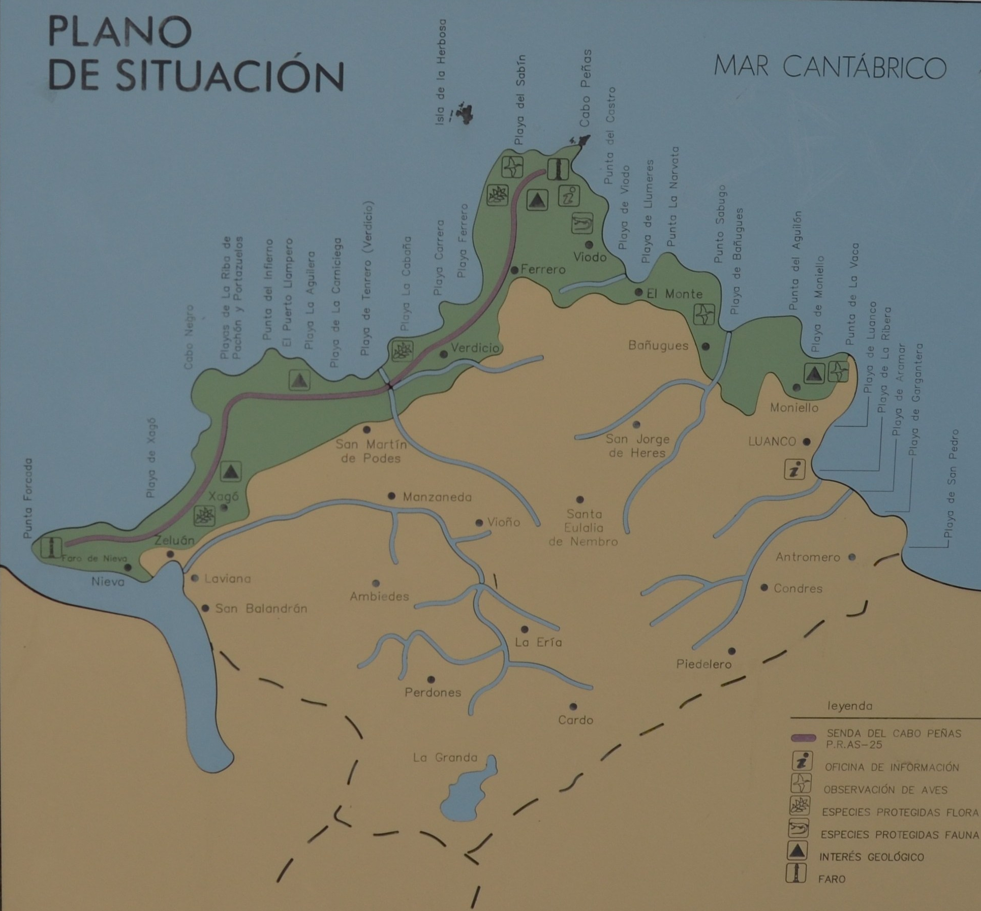 Plano del Cabo de Peñas