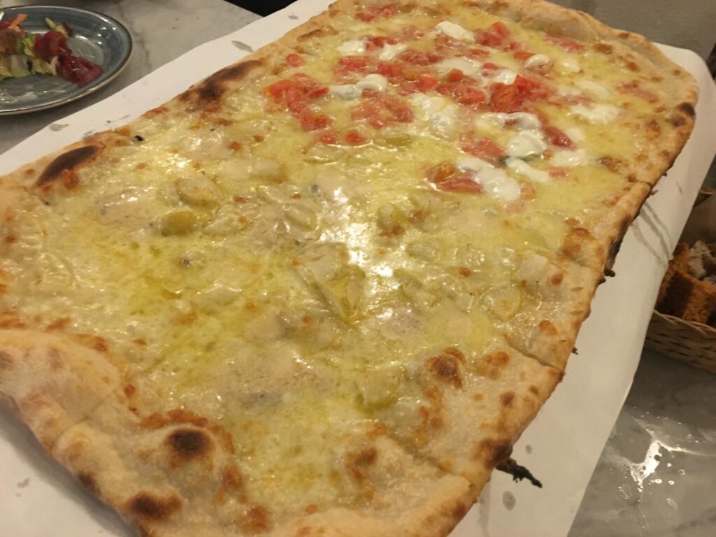 Pizza del Restaurante La Botteghina de Alghero