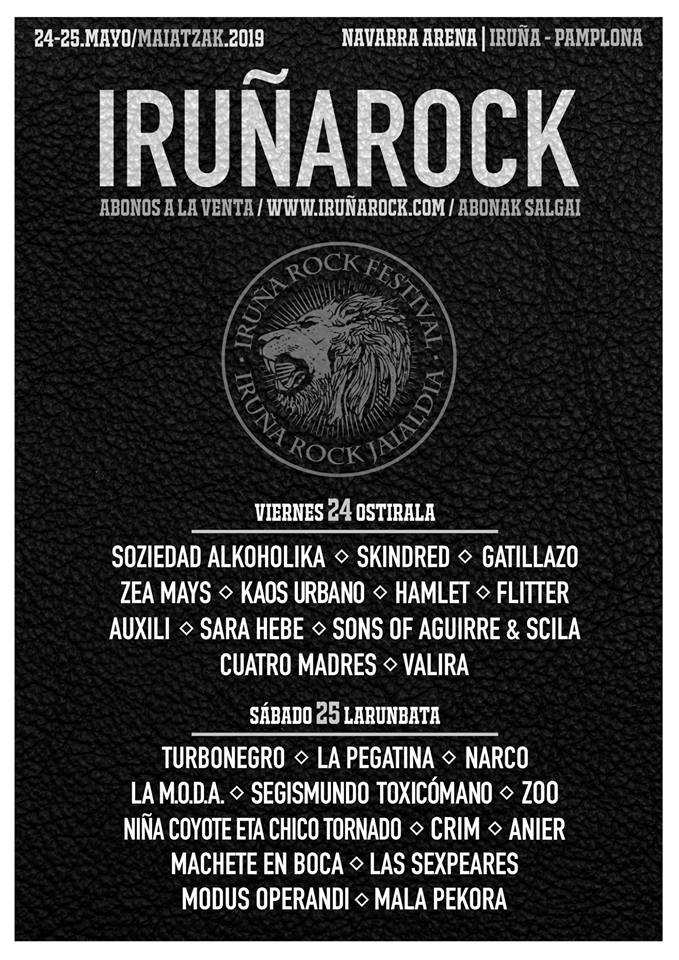 Cartel Iruña Rock 2019