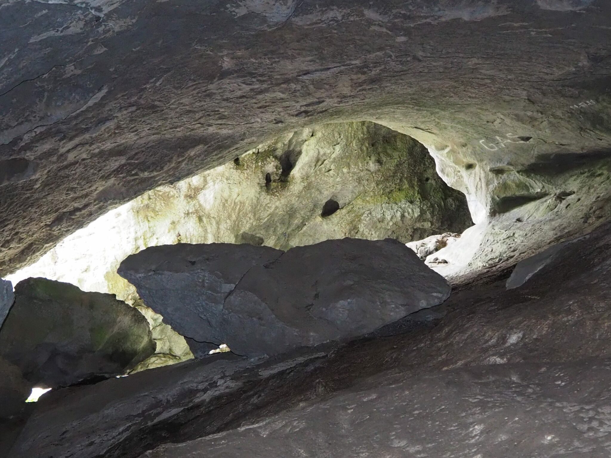 Galería principal de las Cuevas de Baltzola