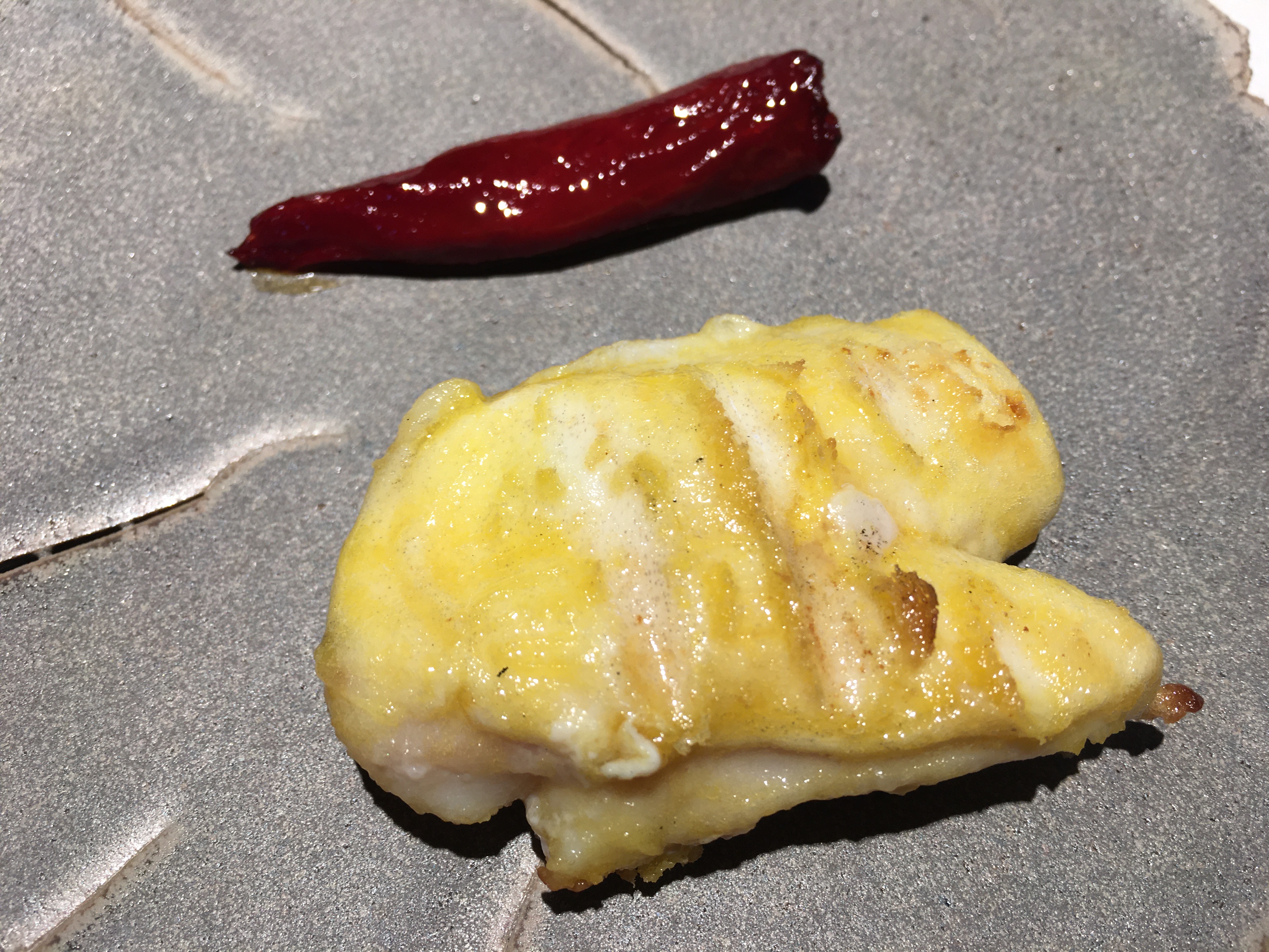 Kokotxa de bacalao y Pimiento choricero