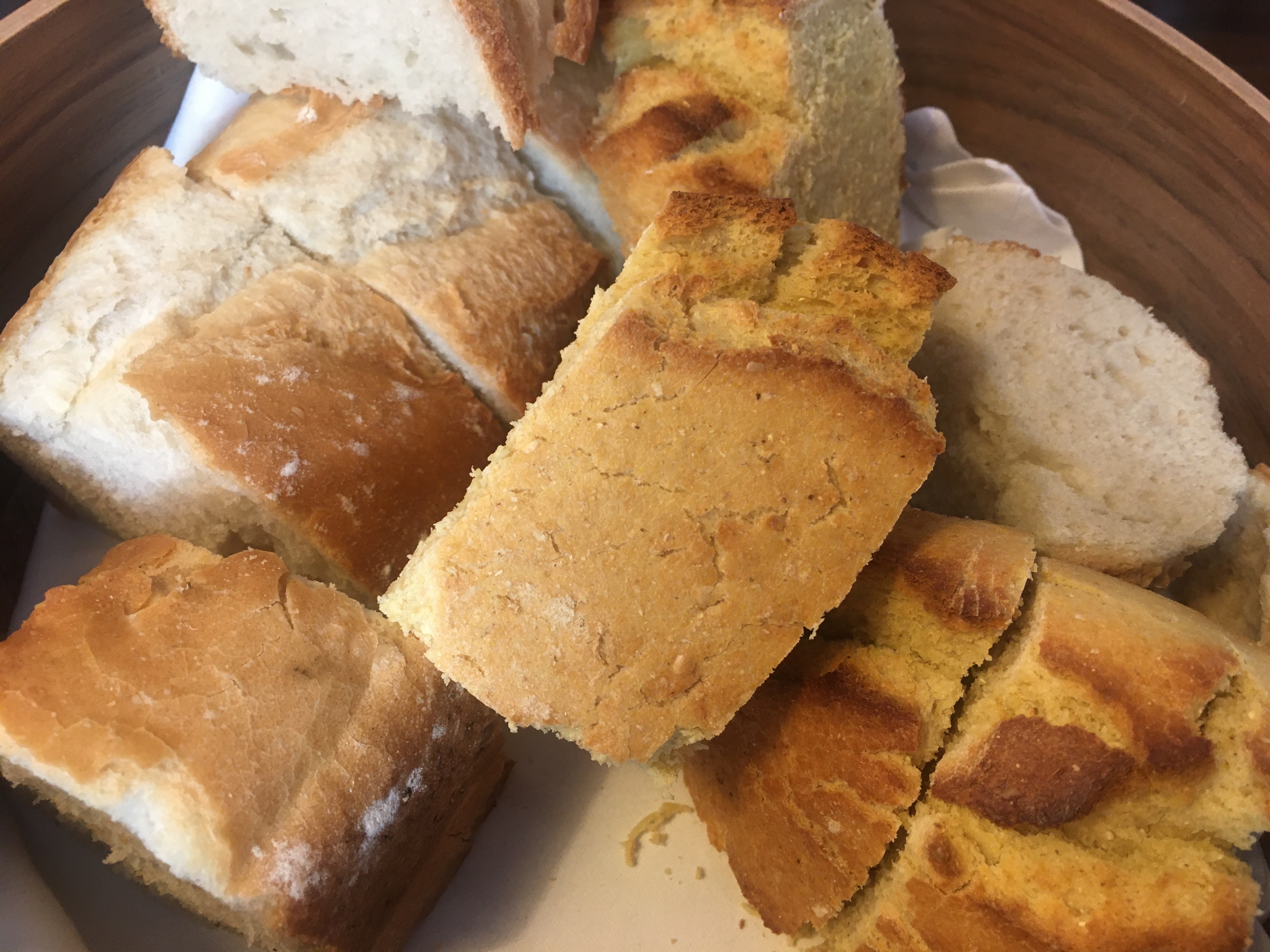 Pan de maíz y de trigo